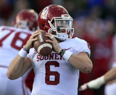 Oklahoma QB Baker Mayfield changes number after rival fans text 'words of encouragement'