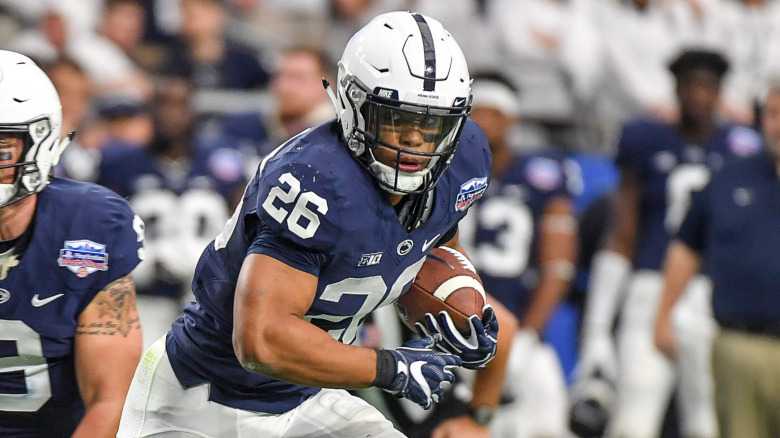 Penn State running back Saquon Barkley entering NFL draft