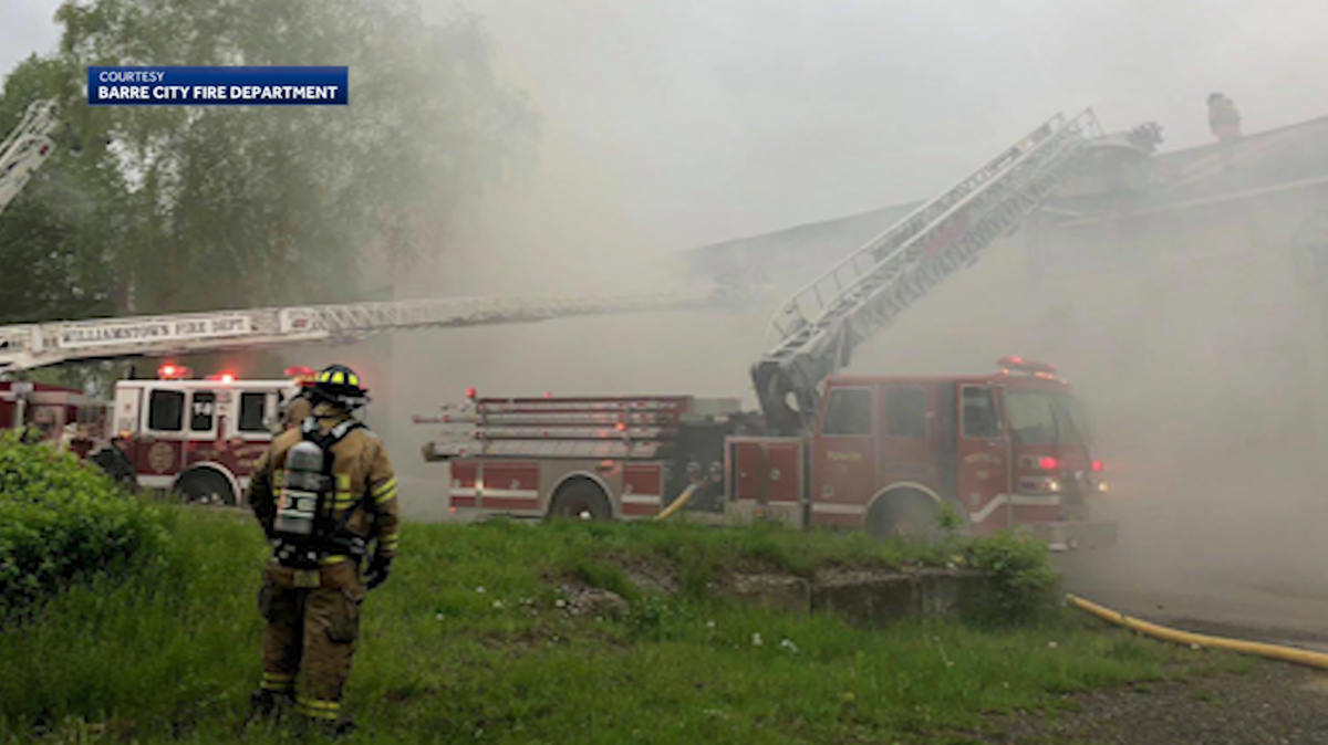 Crews bring fire under control at Barre commercial building