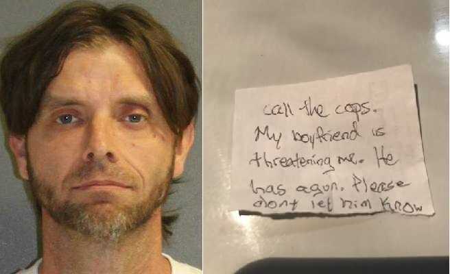 Beaten woman rescued after slipping note to veterinary staff for help