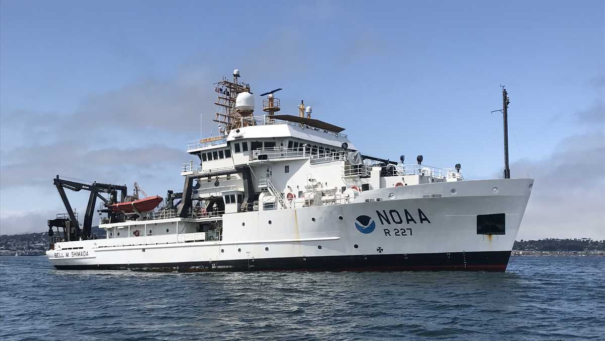 NOAA research ship in Monterey to study Davidson Seamount