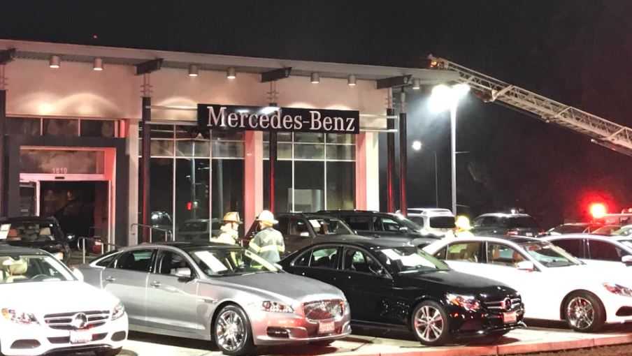 Fire damages Sacramento Mercedes Benz dealership