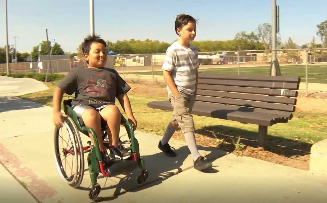 8-year-old raises money for friend's new wheelchair