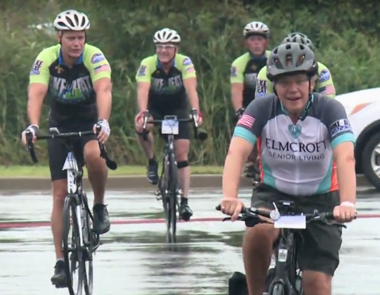Bicycling couple hopes non-traditional wedding will benefit those with cancer