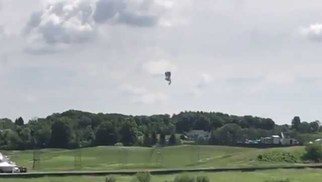 Pilot in blimp crash severely burned, say police