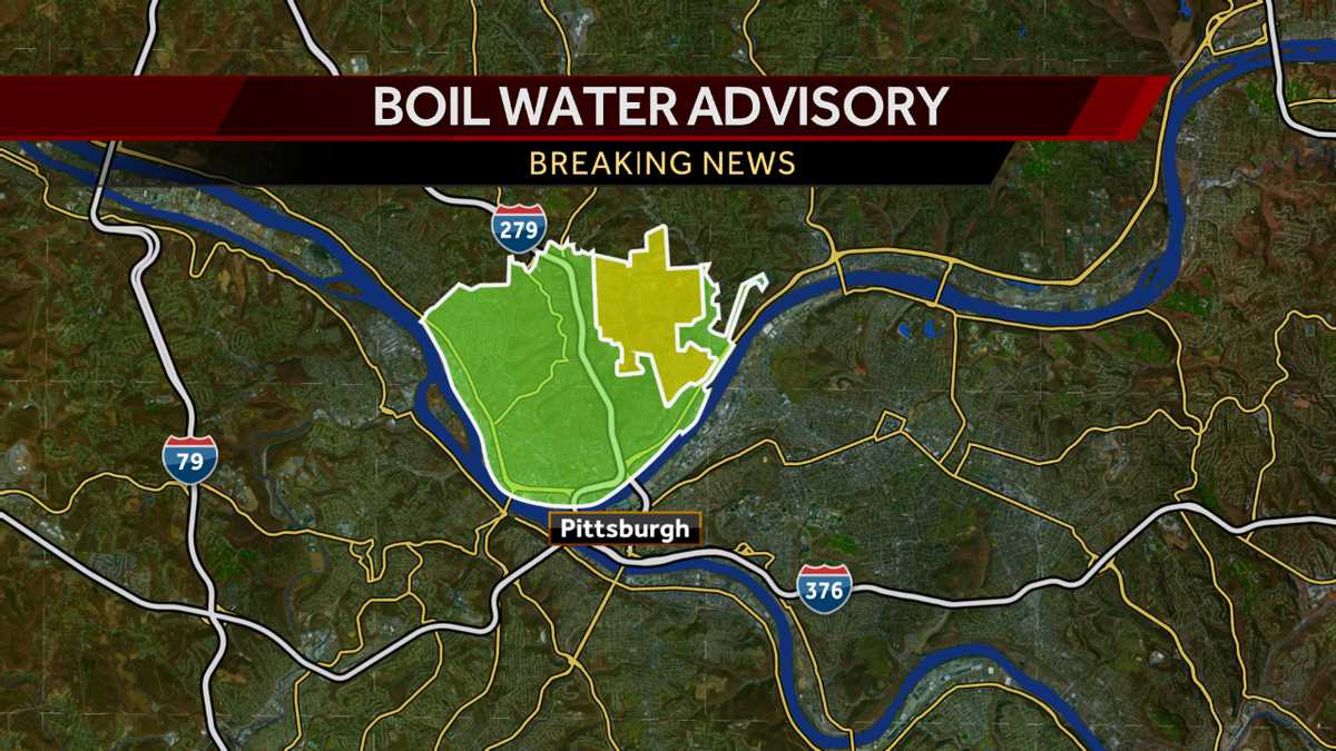 BOIL WATER ADVISORY Flush & boil alert issued for 19 Pittsburgh