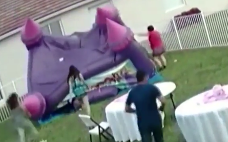 Man unplugs bounce house, trapping kids inside