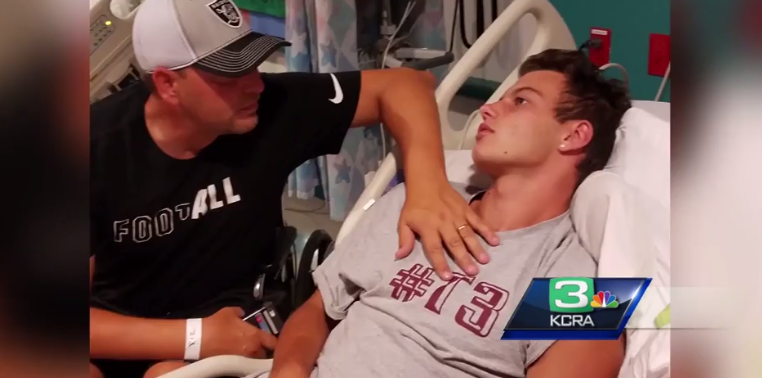 High school football player makes miraculous recovery after traumatic brain injury