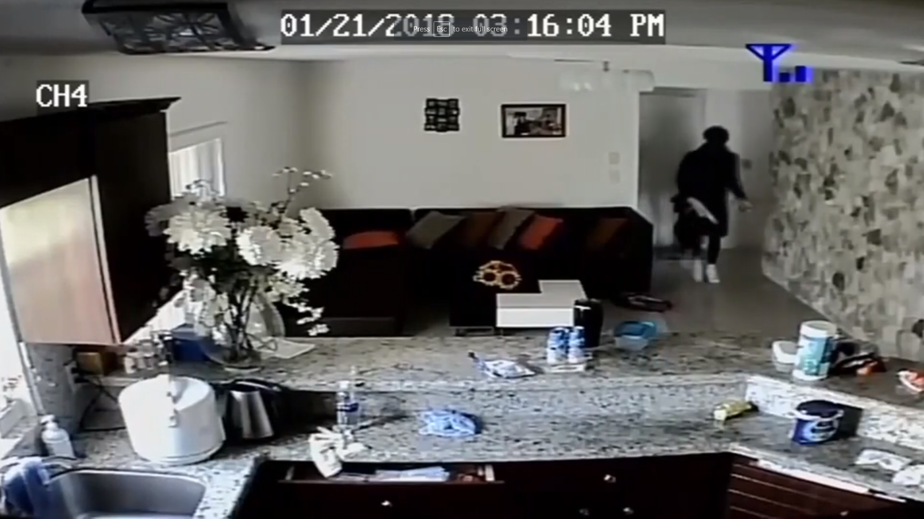 Mom watches on phone as son hides from men who broke into home