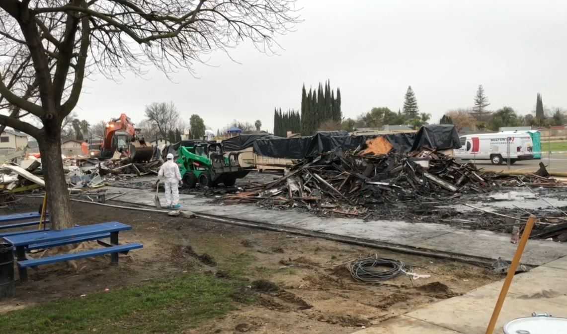 Students return after Modesto school was set on fire