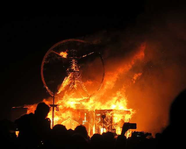 Man who ran into blaze at Burning Man festival has died