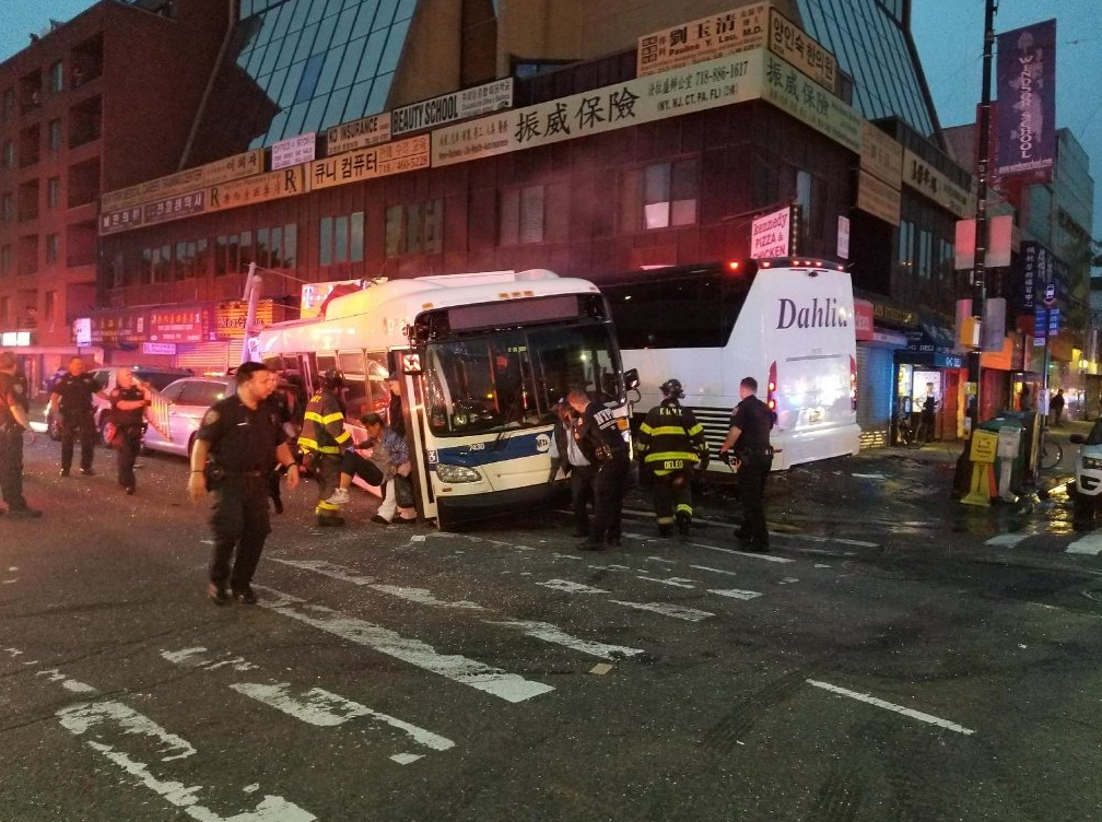 3 dead, several critically injured when buses crash in Flushing
