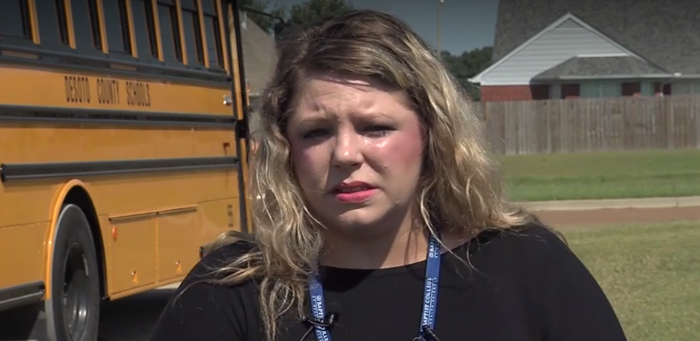 Heroic school bus driver saves family in distress