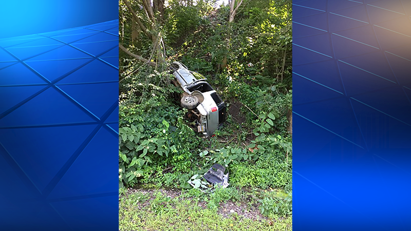 Vehicle carrying 2-year-old plunges 150 feet down hillside