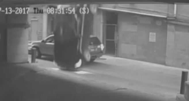 Caught on camera: Car plunges 7 stories from parking garage