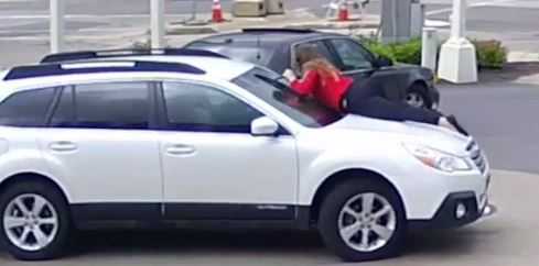 A real carhop: Woman wards off car thief