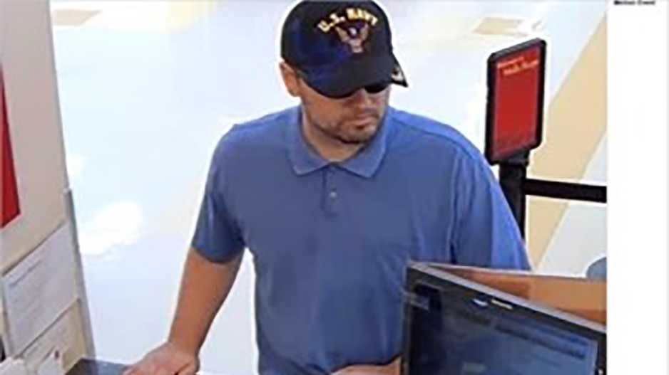 Man sought by police, accused of robbing bank