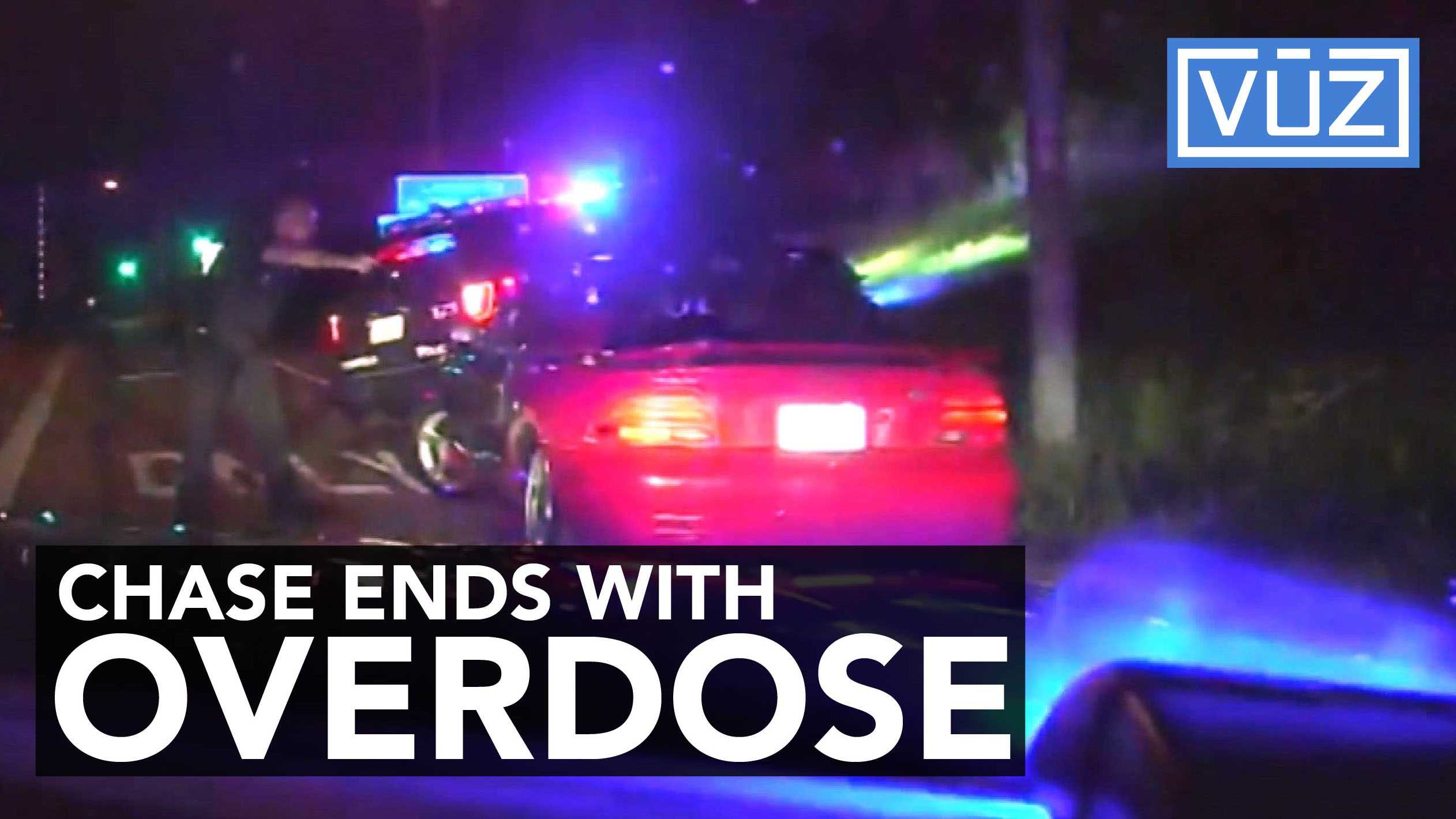 Police chase ends with officers saving driver's life