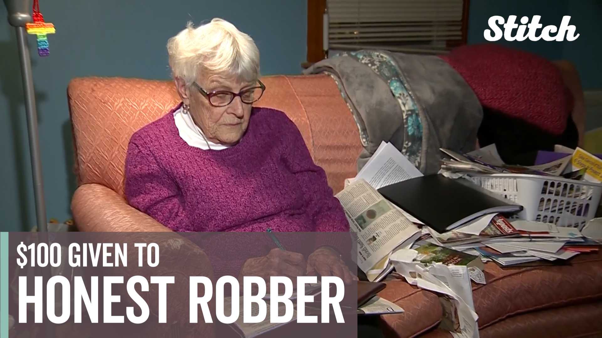 Retired pastor, touched by robber's honesty, writes $100 check