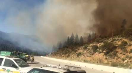 Wildfire again prompts I-80 closure east of Truckee