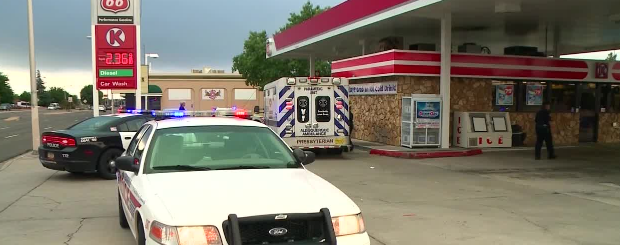 One man shot in leg, other hit in neck after armed robbery