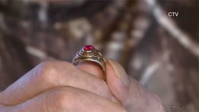 Class ring lost in 1980 found in Canada