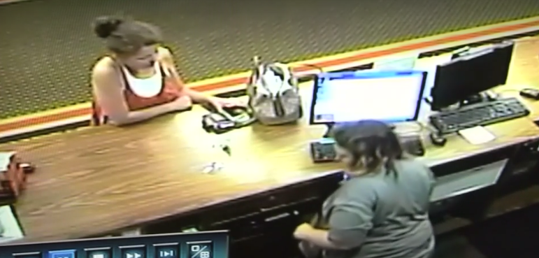 Caught on camera: Clerk helps rescue kidnapping victim