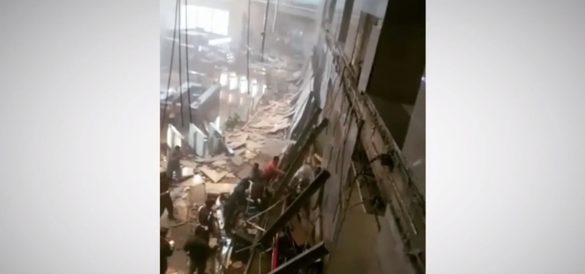 Floor collapses at Indonesia Stock Exchange, more than 50 injured
