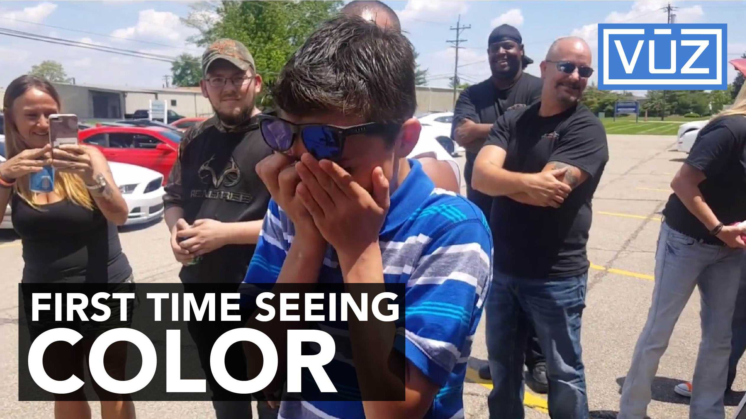 Emotional Moment: Boy's world filled with color for the first time