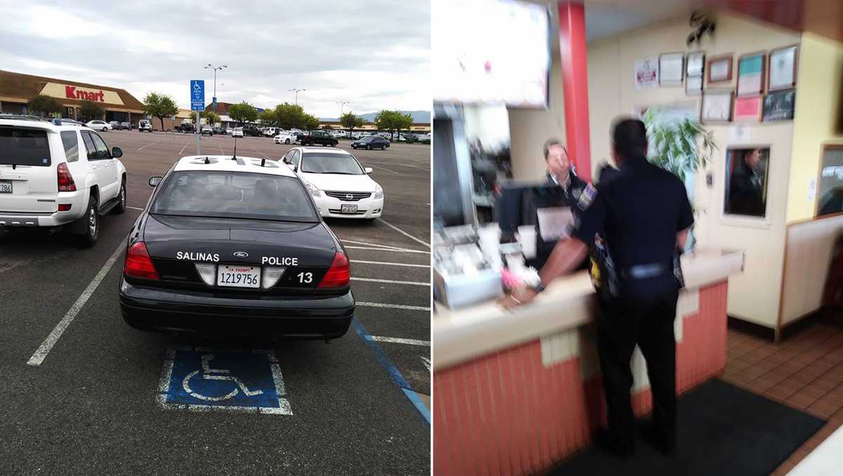 Salinas police car parked in handicapped spot irks some - KSBW The Central Coast