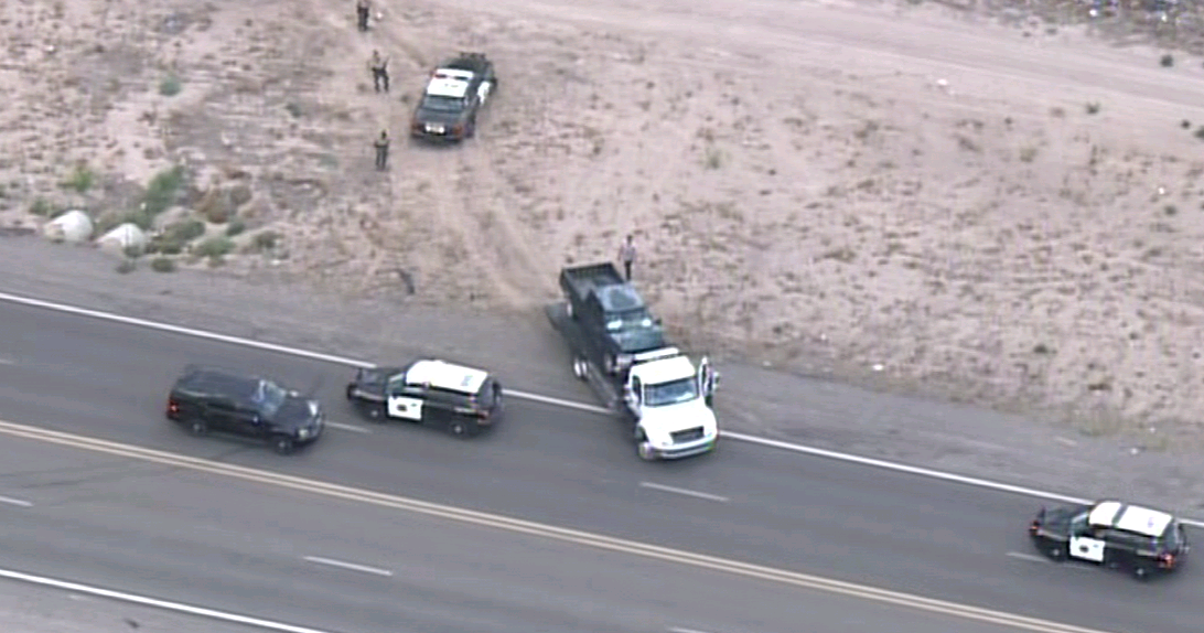 Two suspects in custody after pursuit ends in crash