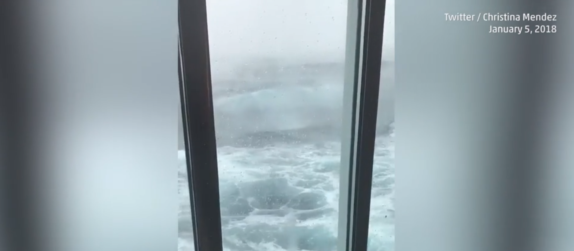 'Scariest moment of my life': Videos show cruise ship caught in winter storm