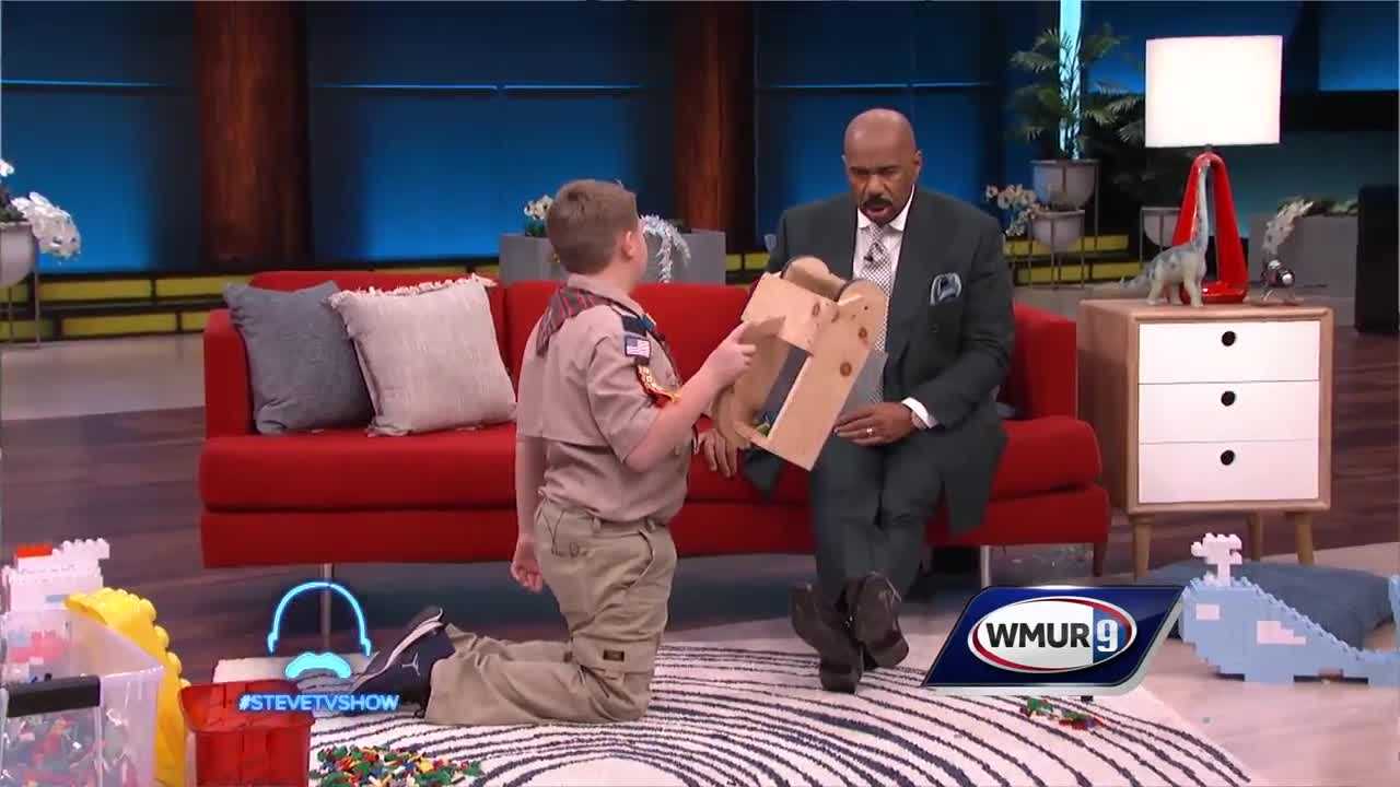 NH Cub Scout shares invention on 'Steve Harvey'