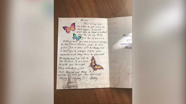 Woman gets birthday surprise from her father 5 years after he died