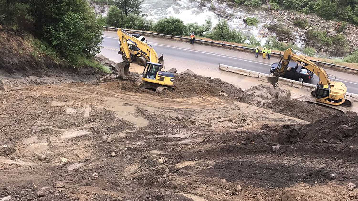 Hwy. 50 reopened in Sierra after mudslide closed both lanes