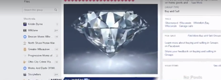 Woman using social media to find owner of lost diamond