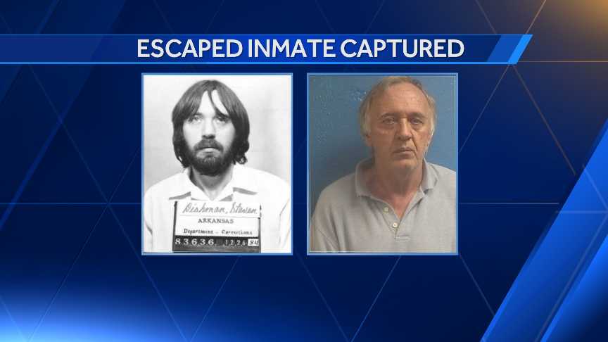 An Arkansas prison inmate recaptured after 32 years