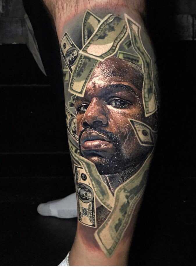 Floyd Mayweather loves it when fans tattoo his face on their bodies