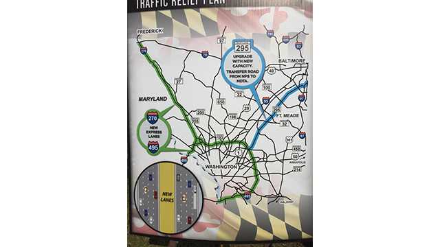 Hogan Announces Major Project To Add Tolls Lanes on I-270, Beltway