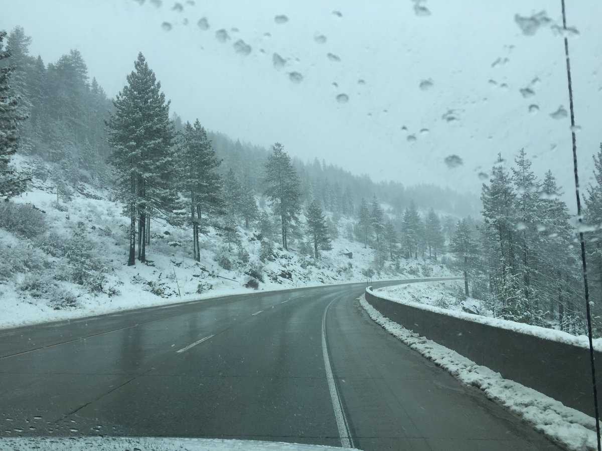 Snow, rain in California, but fire areas are dry