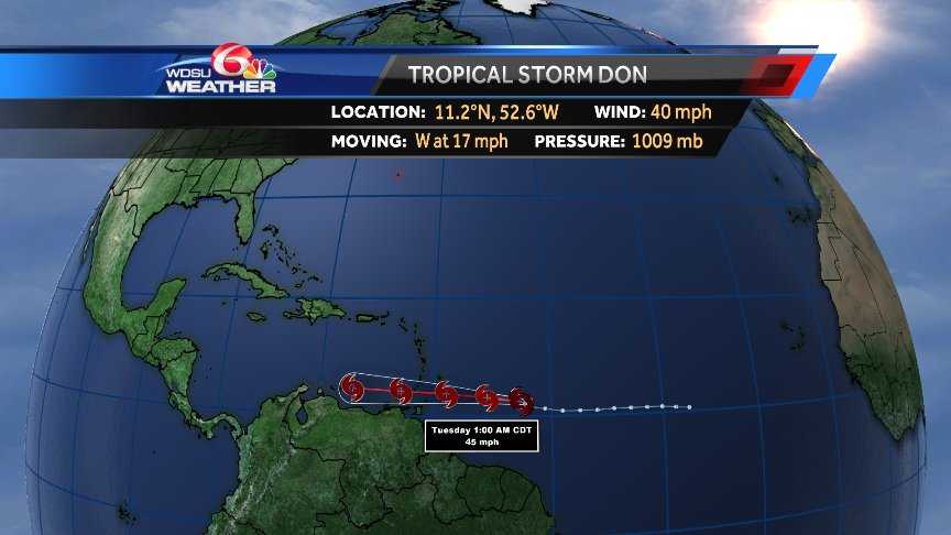 Tropical Storm Don forms in Atlantic
