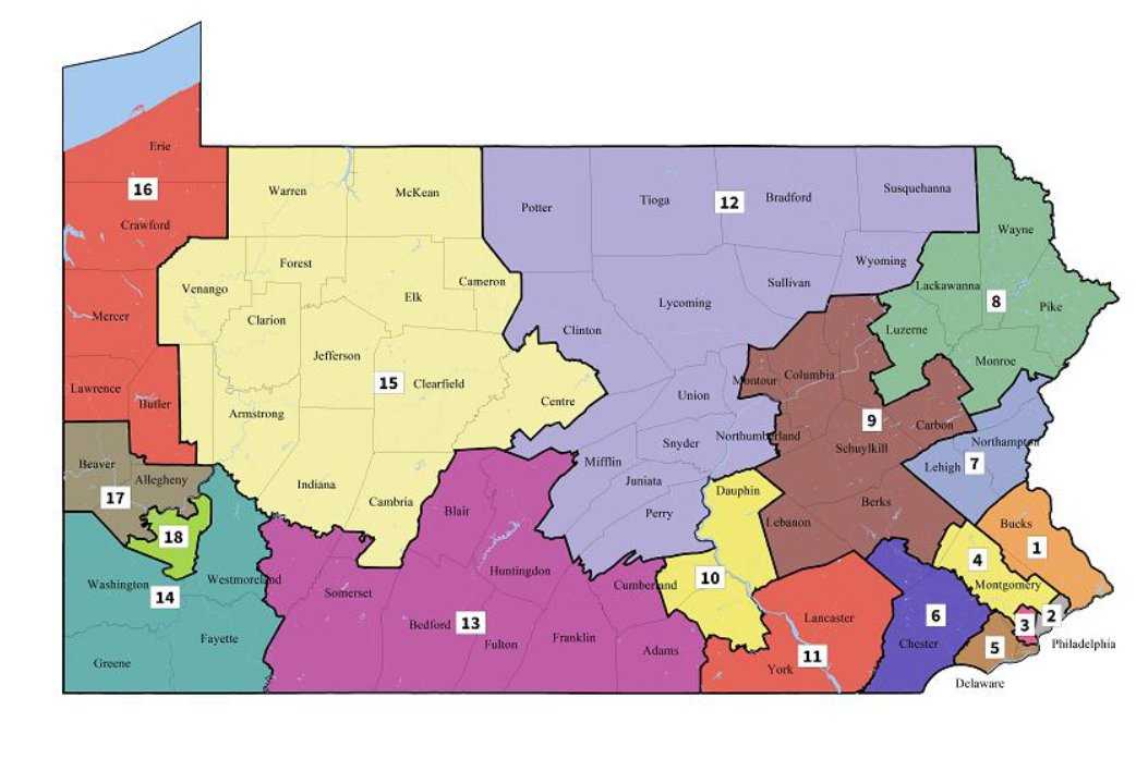 Pennsylvania Supreme Court releases new state congressional voting map