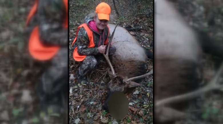 14-year-old girl bullied online after shooting elk she mistook for deer