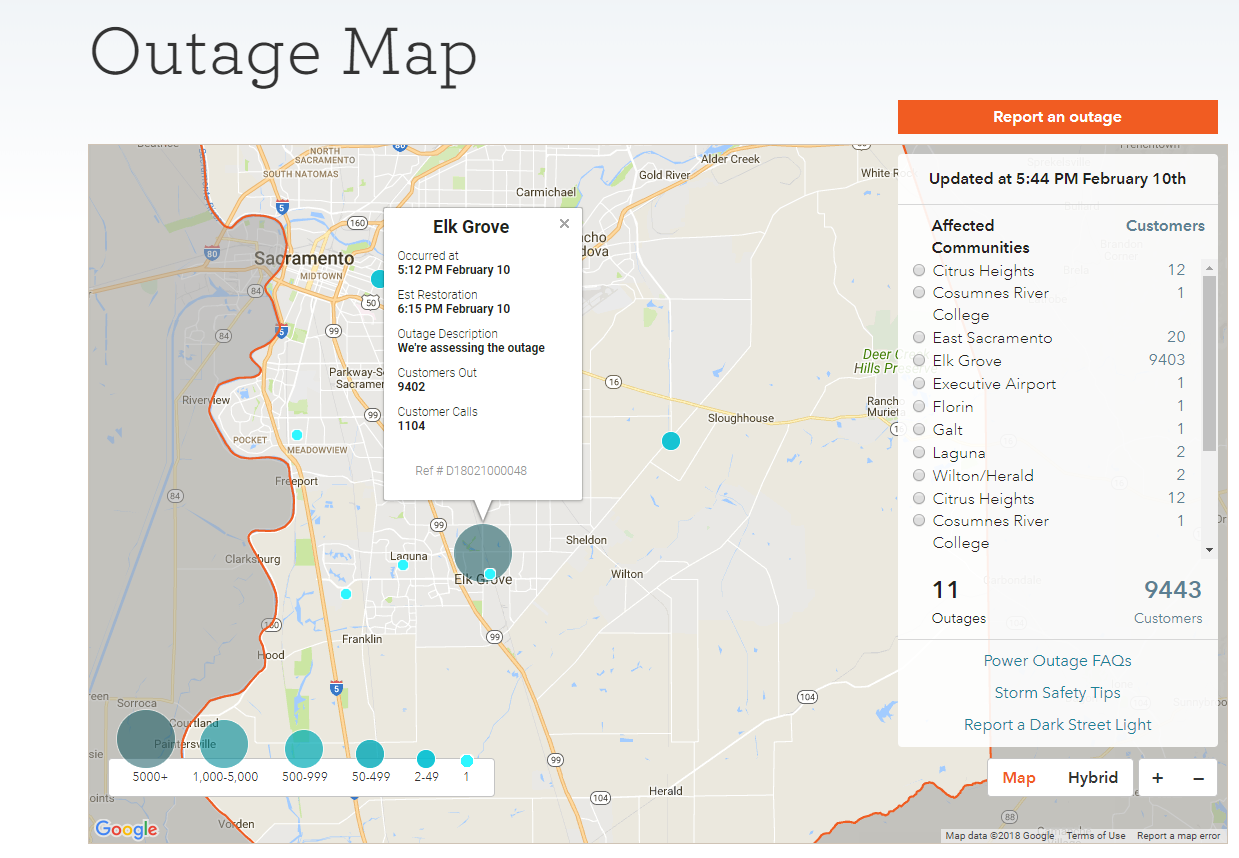 SMUD: Power restored to 9,400 customers in Elk Grove