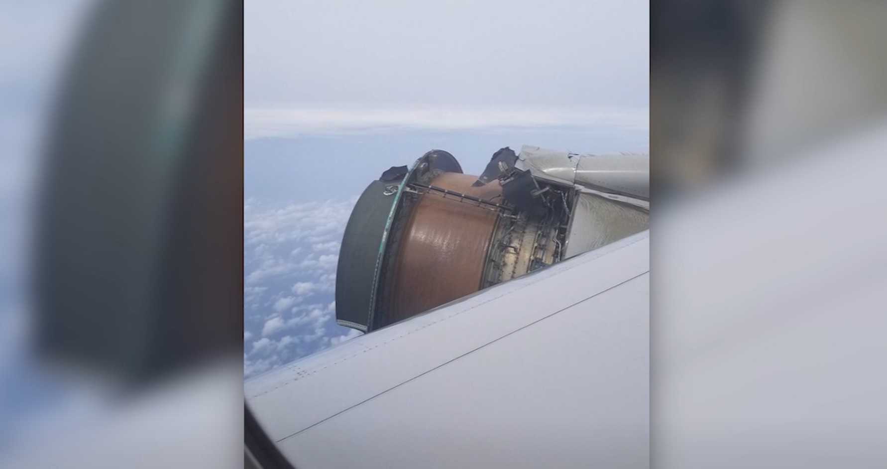 United flight loses engine parts while mid-air in terrifying ordeal