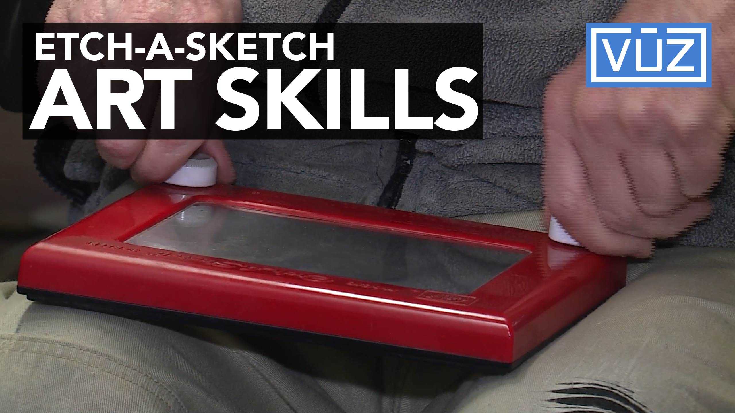Man has amazing Etch-A-Sketch skills