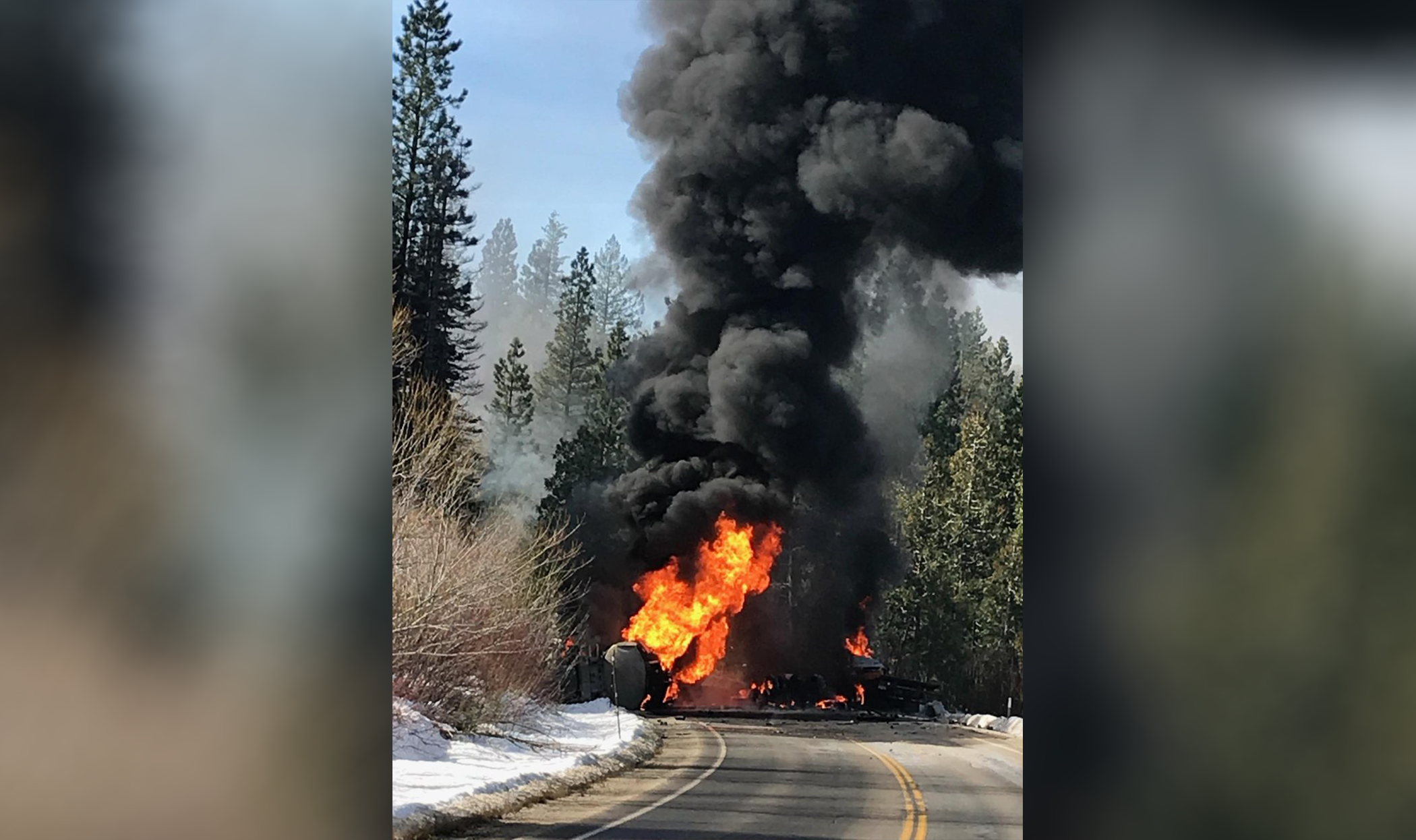 Hwy. 20 near I-80 in Sierra closed due to tanker truck explosion