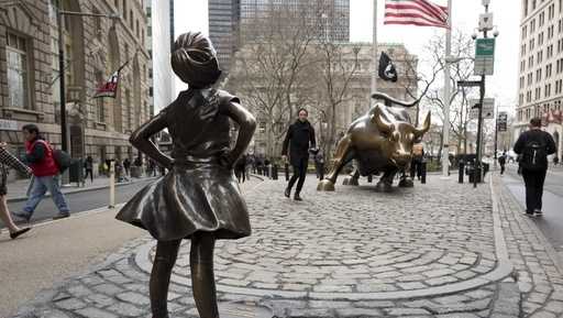 Statue of urinating dog put next to Fearless Girl statue