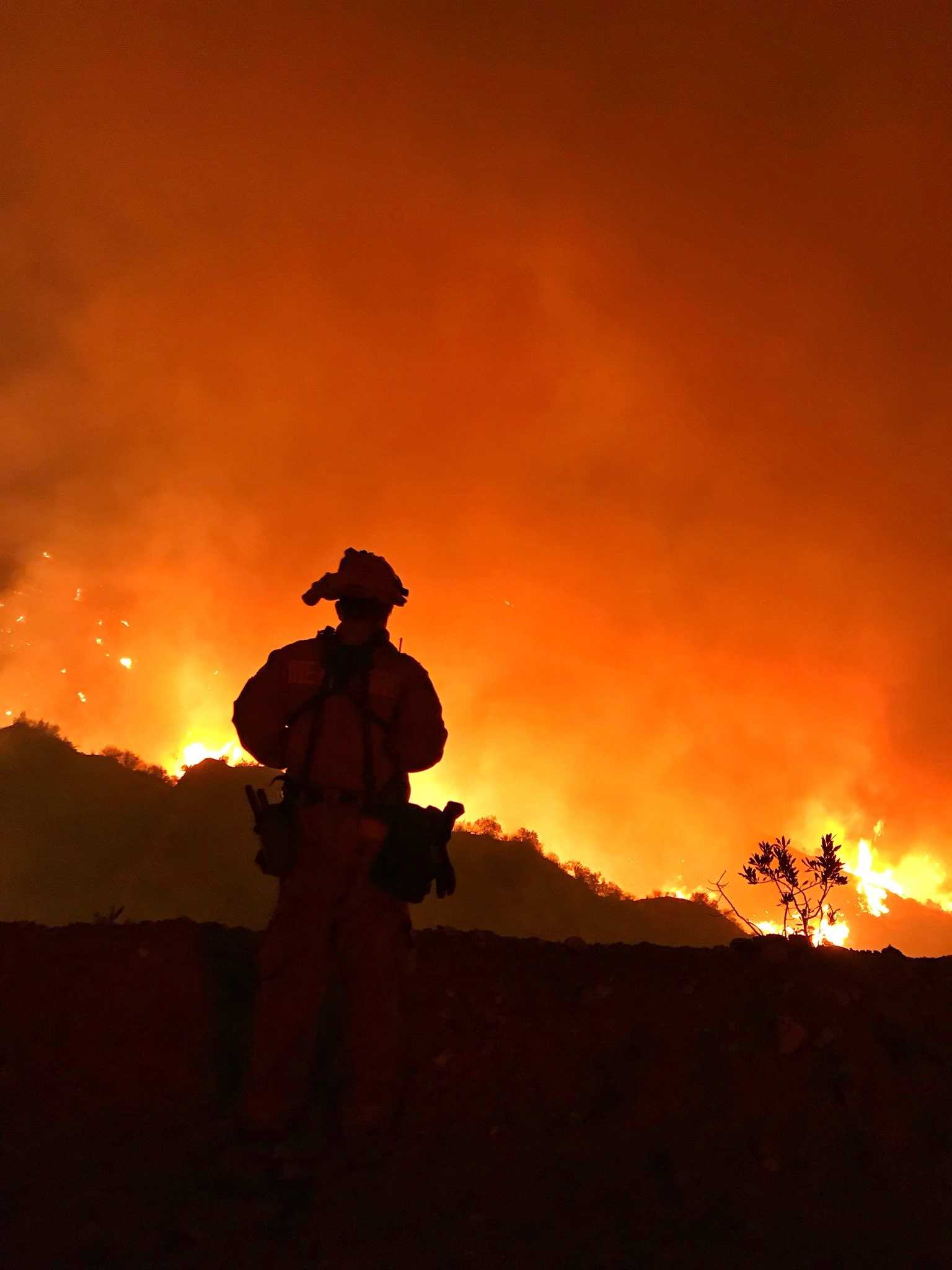 Firefighters forced to step aside as winds powered infernos