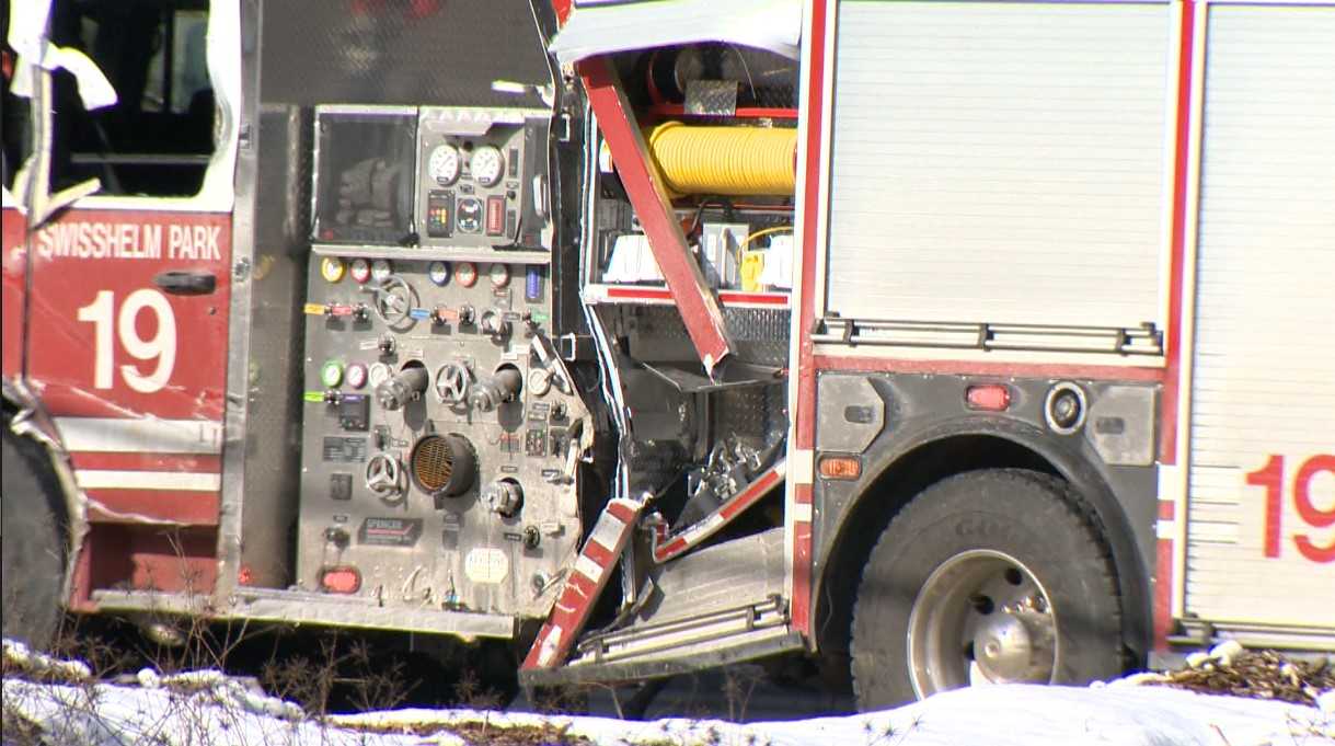 Firetruck involved in accident in Squirrel Hill South